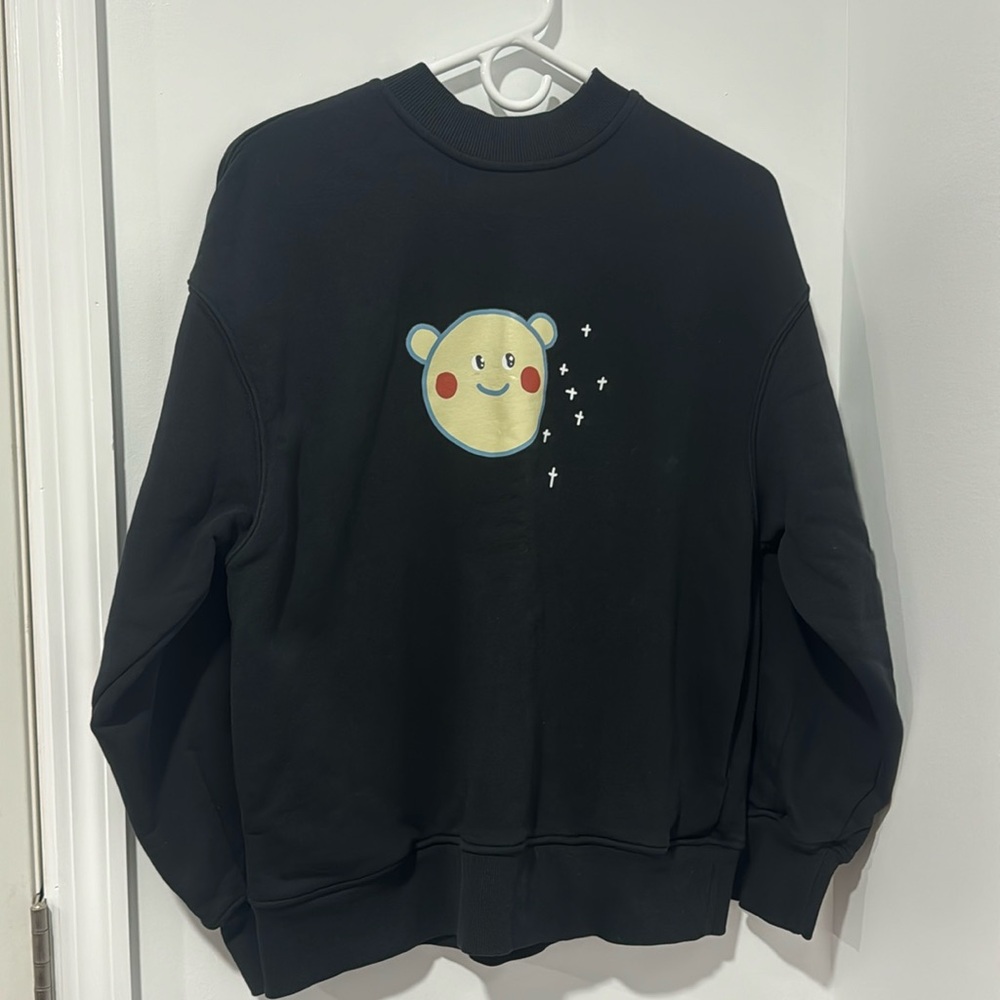 Black Onyx Anime Cartoon Smiley Crew Neck Sweater